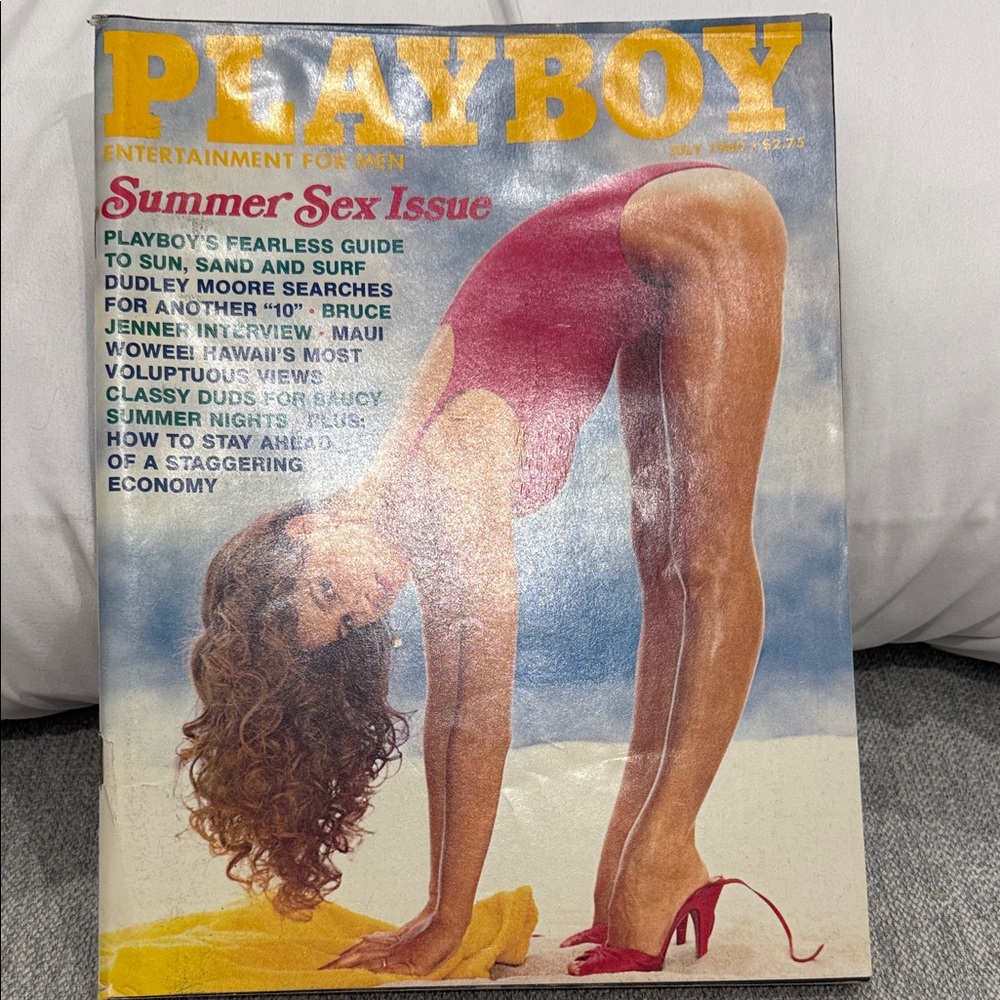 PLAYBOY Red and Yellow Cover Magazine